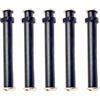 BEAZOOM 5 manopole per mulinello da pesca, albero in alluminio, 4 mm | Mulinello da spinning e mulinello per baitcasting, nero, viola, oro, argento, rosso