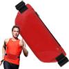 Generic Marsupio da corsa impermeabile, antiscivolo, borsa organizer per donne, accessori sportivi multifunzionali per escursionismo, ciclismo, jogging, passeggiate con il cane, Rosso