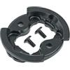 Besttoolifes Base adattatore per manubrio GPS per bici, 34,6 mm, in lega, colore: nero | Lega di alluminio 6061, finitura anodizzata, resistente alla ruggine, distanza tra i fori di 34,6 mm, include 2 viti
