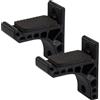 Amosfun Supporto per Arco Ricurvo da Parete, Adesivo, ABS Nero, Coppia | Montaggio a Muro, Bordo Liscio e Superficie Cuscinetto in Spugna, per Arco Tradizionale e Riser
