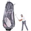 Generico Copertura antipioggia per sacca da golf - Impermeabile per sacche da club | Custodia da golf trasparente con cappuccio antipioggia per golfisti, accessori per sacche da golf e protezione