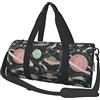 DJNGN Borsa da viaggio rotonda Borsa da palestra cielo stellato universo colorato per uomo Borsa sportiva da donna