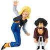 Set di 2 figure da collezione MATCH MAKERS DRAGON BALL Z-ANDROID 18 Y MR. SATAN