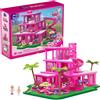 Set di costruzioni della villa con 1795 pezzi MEGA BARBIE THE MOVIE-DREAMHOUSE