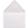 Glüxx-Agent Buste bianche - foderate in colori - 100 g/m2 - DIN C6-114 X 162 mm incollaggio a umido 50 pezzi bianco