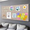 Gohytal Bacheca in Sughero, 60x40 cm Piccola Bacheca in Feltro Autoadesiva, fai da te in feltro per Cartoline Feltro lavagne Promemorie Decorazione da Parete per Ufficio Cucina Foto Promemoria