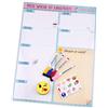 aeioubaby.com Organizer Settimanale Magnetico, 4 Pennarelli Colorati, 12 Calamite, 1 Gomma | Calendario Frigo 43x32cm Lavagna Cucina | Organizer Memo Lista della Spesa Menù | Scatola idee regalo (Bianco, Tedesco)