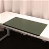 Lifup Sottomano da Scrivania in Similpelle Impermeabile, Struttura in Acciaio con Profilo a L, Tappetino per Scrivania Antiscivolo per Ufficio Casa Decoro Verde 90 x 50 x 2 cm
