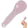 Peosaard Gua Sha Jade, Jade Gua Sha per il viso, Strumenti per il viso a forma di cucchiaio da 4 pollici, Strumento massaggiatore lifting per regali da donna, Strumento massaggiatore
