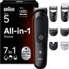 Braun All-in-One Series 5 | Rifinitore Tutto In Uno Senza Sforzo, Viso E Corpo Con Lama Ultra Affilata A Vita E Tecnologia SkinGuard Per Il Corpo