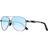 LEDING&BEST Polarizzati Occhiali da Sole da Uomo Donna Protezione UV400 Metallo Pilota | Montatura Metallo Ultraleggera,Naselli regolabili,antiscivolo,Sportivi,Pesca,Guida,Viaggio,viaggio,spiaggia,Uso quotidiano