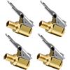 URAQT 4 Pezzi Connettore Valvola Mandrini Pneumatica Universale, 8mm Air Chuck Pneumatico per Auto Adattatore a sgancio rapido in Ottone Clip-on, per Gonfiatori Pompa d'Aria Compressore Macchina