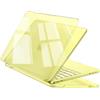 EooCoo Custodia per MacBook Neo 13 Pollici (A3404, A18 Pro) Giallo | Lucida Cristallina Cover per MacBook Neo 13" Rigida 2026, Mostra Colore Originale, Policarbonato, Facile da Montare