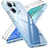 iVoler Anti Ingiallimento Chiaro Cover per Xiaomi Redmi Note 13 4G (Non per Redmi Note 13 5G) con 2 Pezzi Pellicola Vetro Temperato, [Antiurto di Grado Militare] Custodia Trasparente Sottile Case