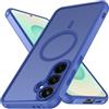 iVoler Cover Magnetica per Samsung Galaxy S25 Plus 5G / S24 Plus, [Compatibile con MagSafe] [Protezione Antiurto di Grado Militare] Custodia Anti-graffi Traslucida Opaca Posteriore Case, Blu oceano