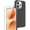 Rojeuinn cover per Vivo V70 5G + 2 pezzo Vetro Temperato, Proteggi schermo ultra trasparente con durezza 9H, custodia protettiva morbida anticaduta e antipolvere -Nero