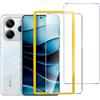 iVoler Vetro Temperato per Xiaomi Redmi Note 14 5G/Poco M7 Pro 5G,2 Pezzi | Con 2 Pellicole Protettive,Strumenti di Installazione, HD Trasparente,cornice di installazione,Anti Graffio, Senza Bolle