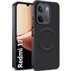 CAUHENYEE Cover per Xiaomi Redmi 17C 5G, Magnetica, Antiurto, Nero | Anello Magnetico, Protezione Fotocamera, Antiurto Militaire, Antigraffio, Bordi Antiscivolo