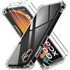 iVoler 3 in 1 Cover per Samsung Galaxy Xcover 8 PRO con 2 Pezzi Pellicola Vetro Temperato, Trasparente Antiurto Custodia, Sottile Morbida in Silicone TPU Protettiva Case