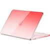 EooCoo Custodia MacBook Neo 13 Pollici (A18 Pro) Cristallo Sfumato Rosso | Cover Rigida 2026 Mac Neo 13"(Modello A3404, Chip A18 Pro) Custodia in Plastica Protettiva per Mac