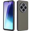 CAUHENYEE Custodia per Xiaomi Redmi 14C/Poco C75 Cover, [Fibra di Carbonio] Cover Protettiva con Copri Fotocamera, Antiurto, Resistente ai Graffi (Oro Scuro)