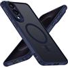 iVoler Cover Magnetica per Samsung Galaxy S25 Edge 5G (Non per Samsung S25), [Compatibile con MagSafe] [Protezione Antiurto di Grado Militare] Custodia Traslucida Opaca Posteriore Sottile Case, Blu