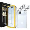 iVoler Vetro Temperato per iPhone Air/iPhone 17 Air 6.5, 3+3 Pezzi | con 3 Pellicole Protettive, 3 Pellicole Fotocamera, vetro Durezza 9H, cornice di installazione, Anti Graffio, senza bolle