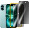 iVoler Privacy Pellicola Protettiva iPhone 15 Plus/16 Plus 6,7", 2 Pezzi | Con 2 Pellicole Protettive,Strumenti di Installazione, HD Trasparente, cornice di installazione,Anti Graffio,Senza Bolle