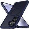 iVoler Cover Magnetica per Samsung Galaxy S26 5G, [Compatibile con MagSafe] [Protezione Antiurto di Grado Militare] Custodia Anti-graffi Traslucida Opaca Posteriore Sottile Case, Blu scuro