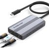 Lemorele Splitter USB C per Occhiali AR, 2 Uscite USB C, 4K@60Hz, PD 85W | Due occhiali AR o display USB C usati insieme, gaming e streaming condivisi con Switch e Steam Deck a casa o in viaggio