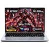 MITUNTUN Laptop Gaming da 15,6", R7 6800H, 32GB RAM, 1TB SSD, Win 11 | 8 core e 16 threads, fino a 4,7 GHz, per multitasking, creazione di contenuti, streaming e uso quotidiano.
