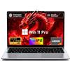 MITUNTUN PC Portatile Gaming 15,6" R7 6800H, 24GB RAM, 1TB SSD,Win 11 Pro | 8 core/16 thread fino a 4,7 GHz per multitasking, creazione di contenuti, streaming, gaming leggero e produttività.