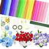 VLUSSO 500pz Scovolini Colorati Per Lavoretti Fiori 20 Colori Pipe Cleaner Flowers | Scovolini Ciniglia, Fiori Bouquet Fai da Te per decorazioni lavoretti creativi per Artigianato DIY, Fili per Fiori, Stameni