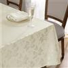 Romanstile Tovaglia 100 x 100 cm, color crema, lavabile, quadrata, impermeabile, per compleanno, anniversario, Capodanno