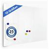Floordirekt Lavagna magnetica in vetro & scrivibile, lavagna in vetro bianca inclusa di 5 magneti - Magnettafel per la parete - Schreibtafel Magnetwand per la cucina (Bianco, 100 x 200 cm)