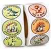 Stickers Mania 500 Adesivi premio per bambini IN ITALIANO | Sticker motivazionali diametro 25mm | Adesivi Ricompensa | Sticker motivazionali per genitori insegnanti dottori | Token Economy (Dinosauri)