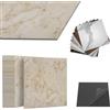 ACXIN Pavimento in PVC autoadesivo con effetto piastrelle, piastrella adesiva per cucina, bagno, soggiorno (effetto marmo beige, 2,5 m², confezione: 27 pezzi)