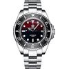 SteeldiveAU SD1964, S-Dweller, NH35, Gradiente rosso, Lume, Subacqueo 1000m, Diving, BNIB, Rosso, Bracciale