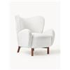 Westwing Collection Poltrona Bergère in teddy Kalia - Bianco