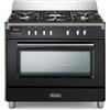 DeLonghi Cucina a gas DeLonghi BS 965 MX 90 cm 5 fuochi forno elettrico - Nero