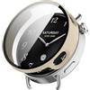 TINGYR Cover Compatibile con Xiaomi Watch S4 41mm, PC + Vetro Temperato per Proteggere lo Schermo.Bianco Avorio