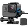 Sametop Custodia Case Frame Telaio Cornice per GoPro Hero 7 6 5 Black | per Go Pro Hero 7 Nero/Silver/White 2018 Telecamere D'azione, con Copriobiettivo