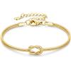 J.Fée 2PCS Bracciali Coppia Bracciale Amicizia Bracciale Donna Argento 925 Bracciali Amicizia Donna, Braccialetti Donne Oro, Regali di Coppia Regalo Amica Regalo Fidanzato Regali Mamma San Valentino
