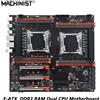 MACHINIST Scheda Madre MACHINIST X99 MD8-3 Dual CPU per Xeon E5 V3/V4, Memoria DDR3, Otto Canali, SATA 3.0, USB3.0
