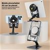 Kanlennys Room FZ01 Staffa di raffreddamento da tavolo regolabile pieghevole in lega di alluminio per iPhone IOS Android Supporto universale per tablet iPad per telefono cellulare
