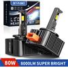 BEVINSEE D3S D3R LED CANBUS Lampadine Fari D1S D1R D2S D2R D5S 80W 8000LM HID Xenon Kit di Ricambio LED Auto Lights 6000K 12V