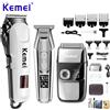 Kemei Tagliacapelli elettrici originali Tagliacapelli ricaricabile senza fili Rasoio di ricarica USB per uomo KM-809A 5027 2028 Kit