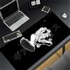 Bandai Tappetino per mouse Tappetino per mouse da gioco in bianco e nero Tappetino da scrivania in gomma Rufy Tappetino da tavolo antiscivolo per PC portatile One Piece Gamer Accessori da scrivania Tappetino
