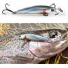 GOBAIT Sinking Minnow 1.5g 4cm Esca Dura con Occhi 3D, Wobbler, Ancorette, Scatola Attrezzatura, Esca da Pesca per Spigola e Luccio, 1-5 Pezzi, Jerkbait