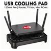 Jumpeak Ventola di Raffreddamento Silenziosa JUMPEAK 5V USB, Base di Supporto per Mini PC, Router Wifi, Modem, TV BOX, STB, Disco Rigido Portatile
